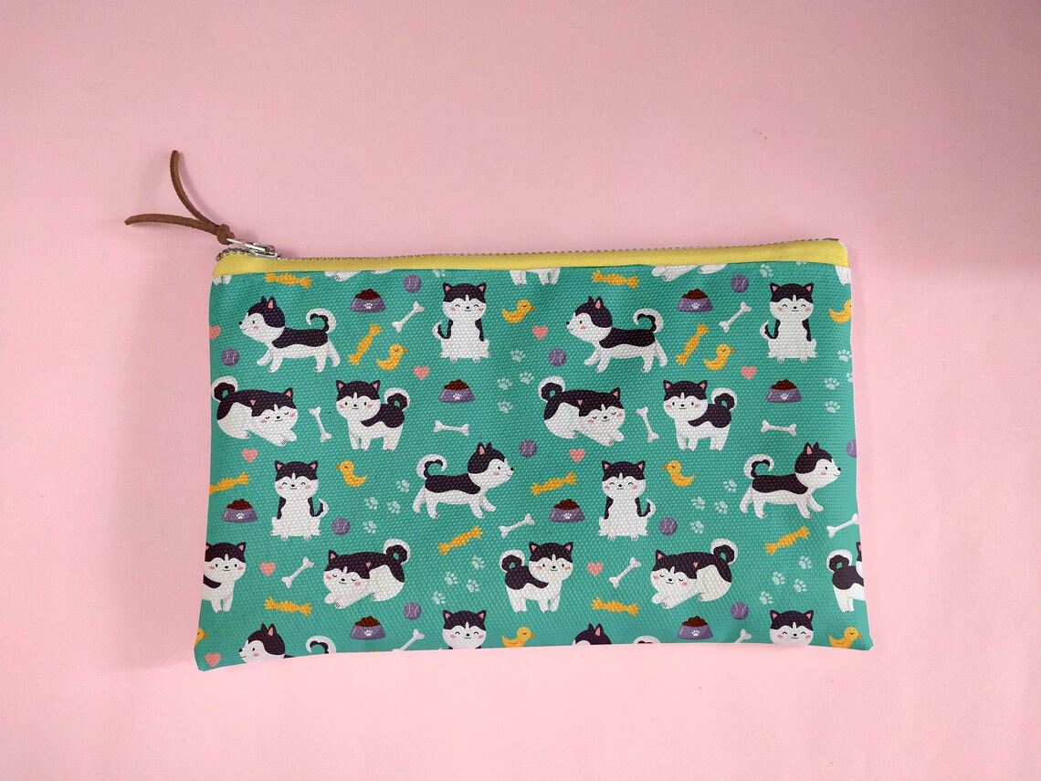 Cute Husky Pencil Case Cute Dog Pencil Holder Dog Lover Etsy