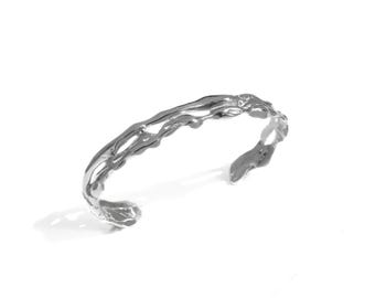 Sterling silver Cuff For Women And Men, bohemian jewelry