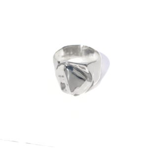Bold Full Casting Silver Ring, Statement Ring, Chunky Ring