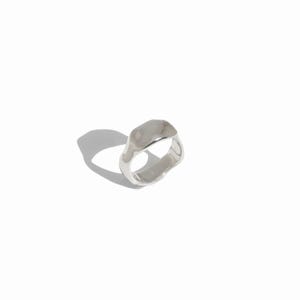 Unique Mens Wedding Ring, Raw Fluid Shape Band for Men or Women