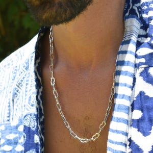 Cool Chain Necklace, Chain Silver, Punk Necklace, Unisex necklace