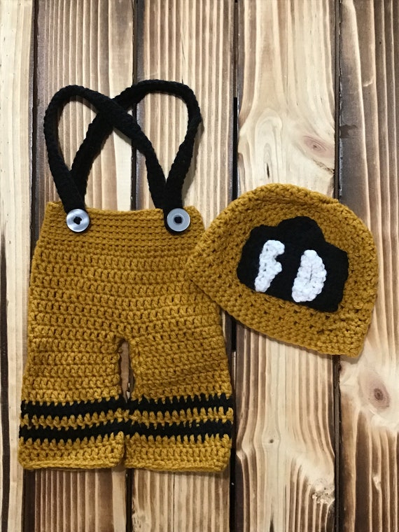 crochet firefighter outfit