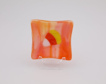 Piatto di vetro per caramelle di mais