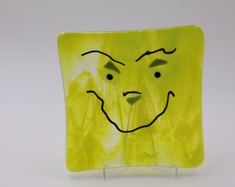 Piatto artistico Il sorriso del Grinch