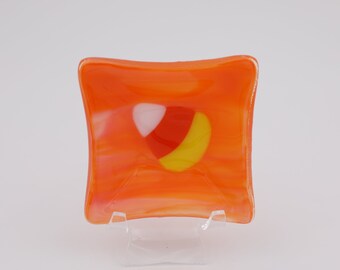 Piatto di vetro per caramelle di mais