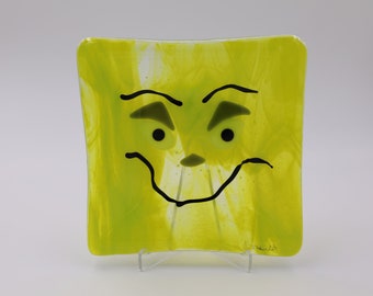 Piatto artistico Il sorriso del Grinch