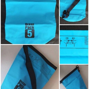 Dry bag, swimming bag, 5l, 10l, 20l 5 l türkis