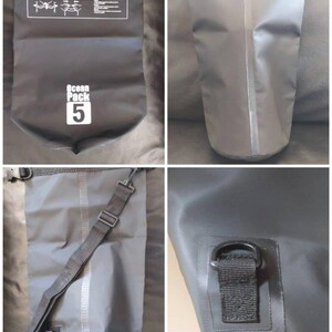 Dry bag, swimming bag, 5l, 10l, 20l 5 l schwarz