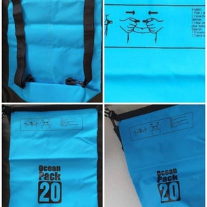 Dry bag, swimming bag, 5l, 10l, 20l 20 l türkis
