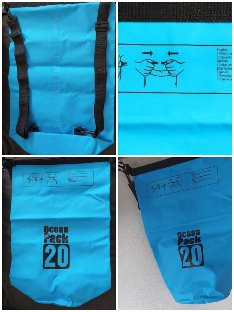 Dry bag, swimming bag, 5l, 10l, 20l 20 l türkis