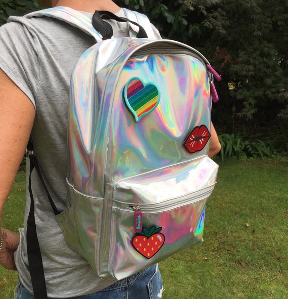 holographic school backpack