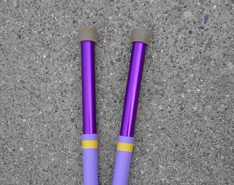 Kakesa Steelpan Mallets(R) Aluminum Lead/Tenor (Pantastix) Purple