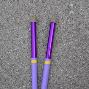 Kakesa Steelpan Mallets(R) Aluminum Lead/Tenor (Pantastix) Purple