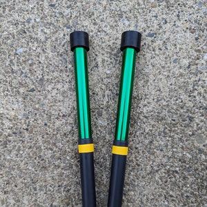 Kakesa Steelpan Mallets(R) Aluminum Lead/Tenor (Pantastix) Green