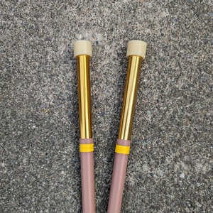 Kakesa Steelpan Mallets(R) Aluminum Lead/Tenor (Pantastix) Gold