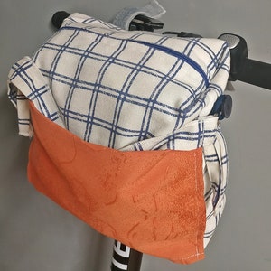 N. 1 Borsa da manubrio Borsa da bicicletta Borsa da ciclismo Borsa da donna Borsa della spesa Borsa della spesa Fatta a mano Unica