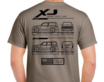 offroadoutfitter XJ Blueprint T-Shirt