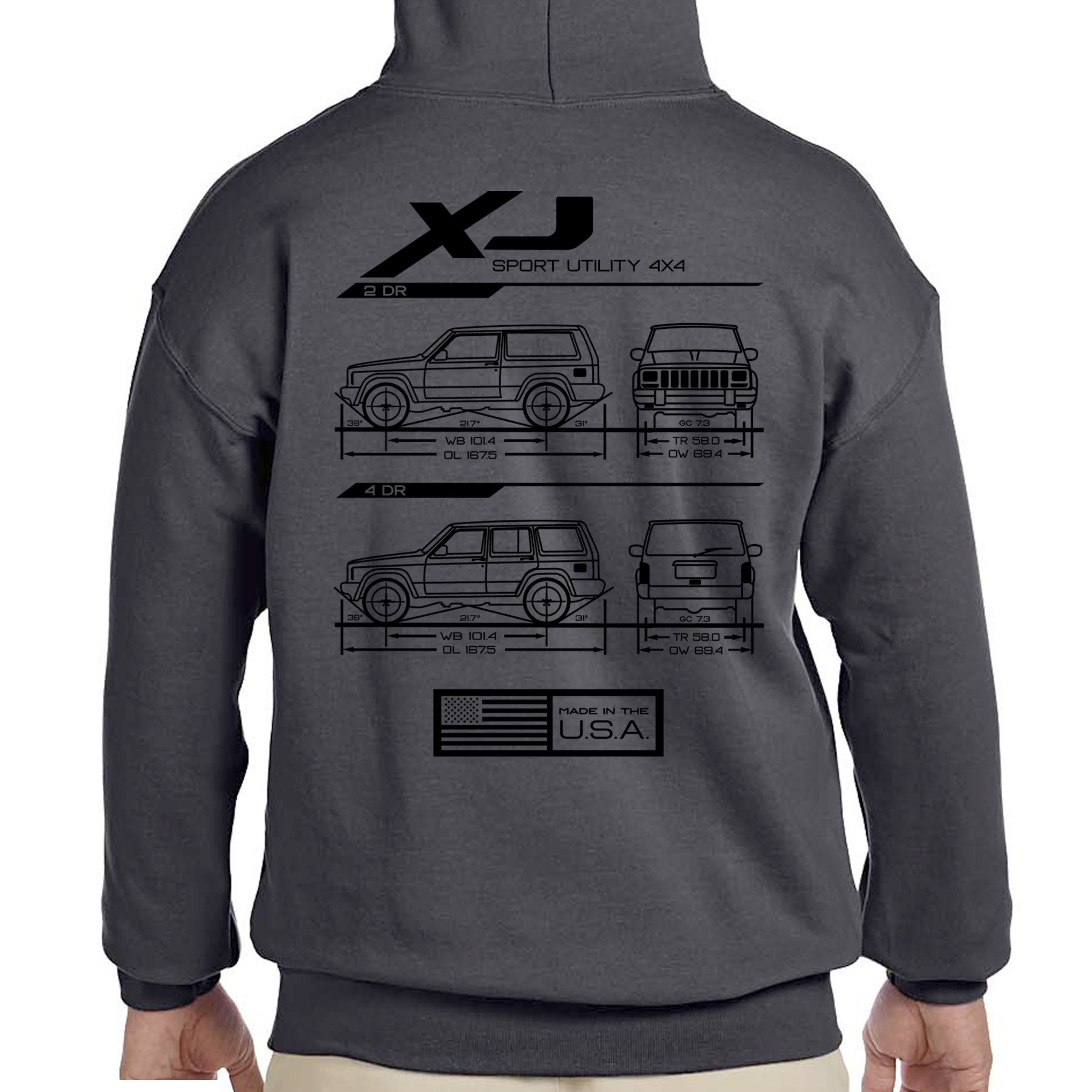 Jeep Cherokee Xj Sweatshirt - Etsy