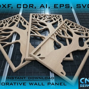 Decorative Wall Panels Vector File , CNC, Laser, Plasma drawing template, Wall Art