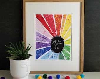 Sarcastic Rainbow Quote, Colorful Wall Art, Funny Printable, Quote Print,  Humorous Wall Art, Sarcastic Prints, Funny Wall Art, Dorm Artwork