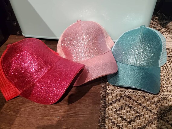 Youth Sized Ponytail Hats Ready to Be 
