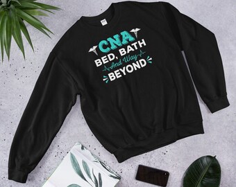 Baño de cama y mucho más allá de la sudadera / sudadera de enfermera / sudadera de enfermería