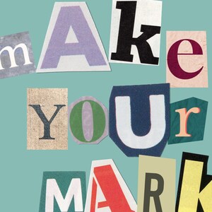 Make Your Mark Magazine Clipping Art (DIGITAL)