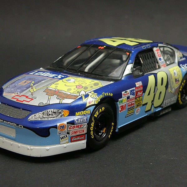 1/24 scale built #48 Spongebob Lowes * JIMMIE JOHNSON * 2003 Chevy Monte Carlo  - Handarbeit, Einzelstück, Custom made, Model, Nascar