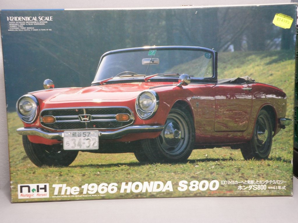1966 Honda S800 - Unbuilt Kit Scale 1/12 - Nostalgic Heroes Kit