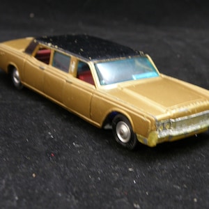 Vintage LINCOLN CONTINENTAL (2) limuzyna wykonawcza (zabawki Corgi nr 262, skala 1/43)-model odlewu, limuzyna, Vintage kolekcjonerska