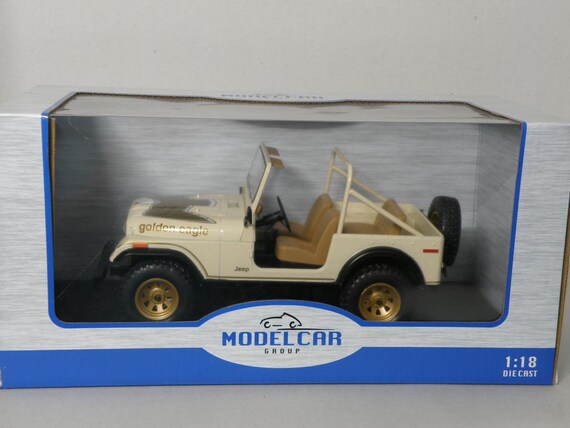 Scale 1/18 - JEEP CJ-7 Golden Eagle 1980 Beige - Modelcar, Jeep