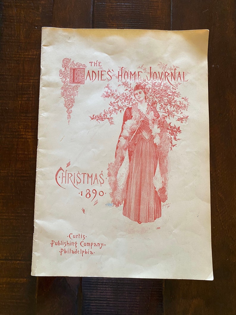 Christmas 1890 The Ladies Home Journal Magazine Replicraft Etsy