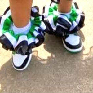CUSTOM MADE Ruffle Socks .. Any Color... handmade....