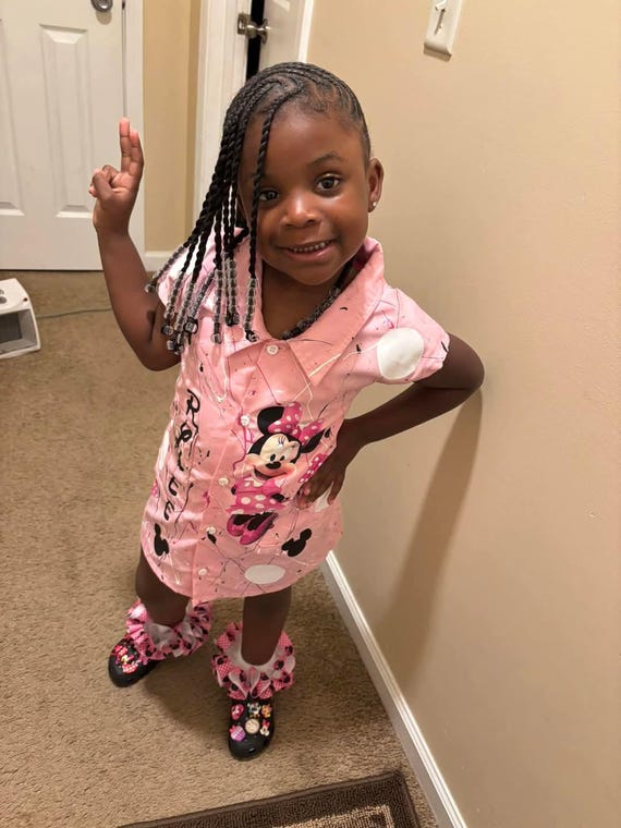 TODDLER Dickies Dress Full Bundle Set Custom Made Any Theme...Birthday girl wear Includes Ruffle Sock and Hair Bows max 2