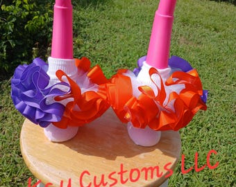 Custom Ruffle Anklet Socks, Birthday Outfit, Baby Girl Princess