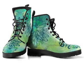 dark green doc martens