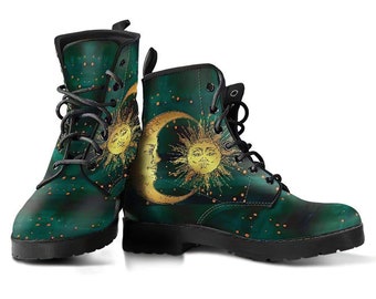 dark green boots womens