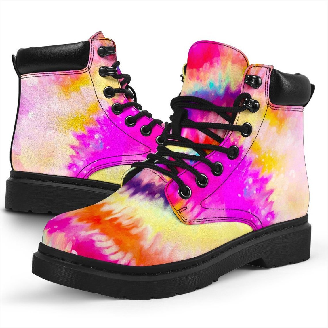 Tie Dye Swirl All Season Boots Hippie Women's Boots Etsy