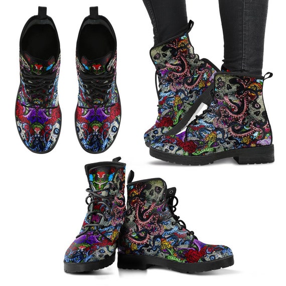 women's sugar skull rain boots