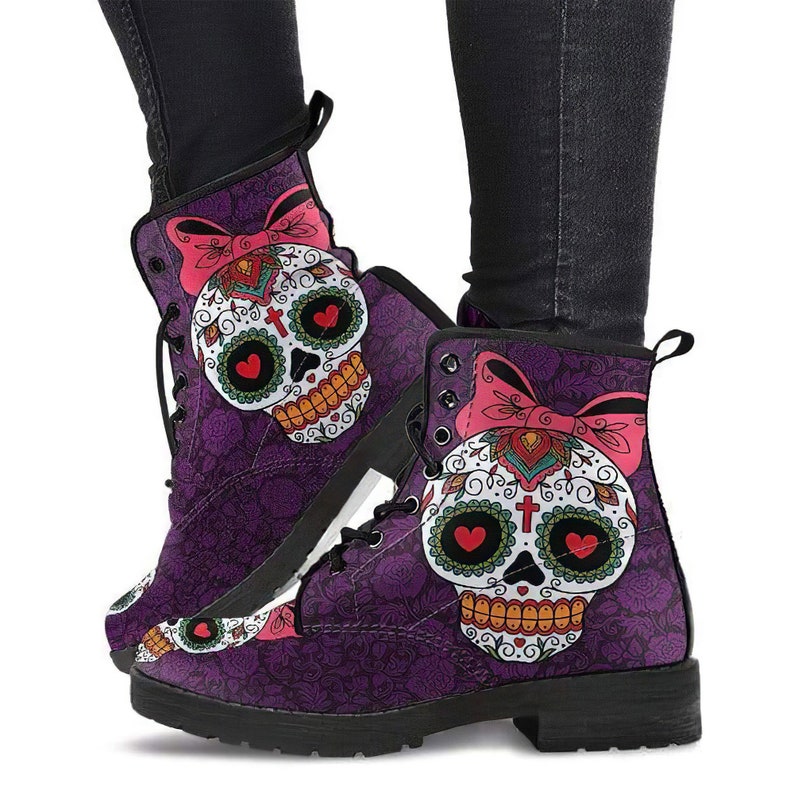 sugar skull rain boots