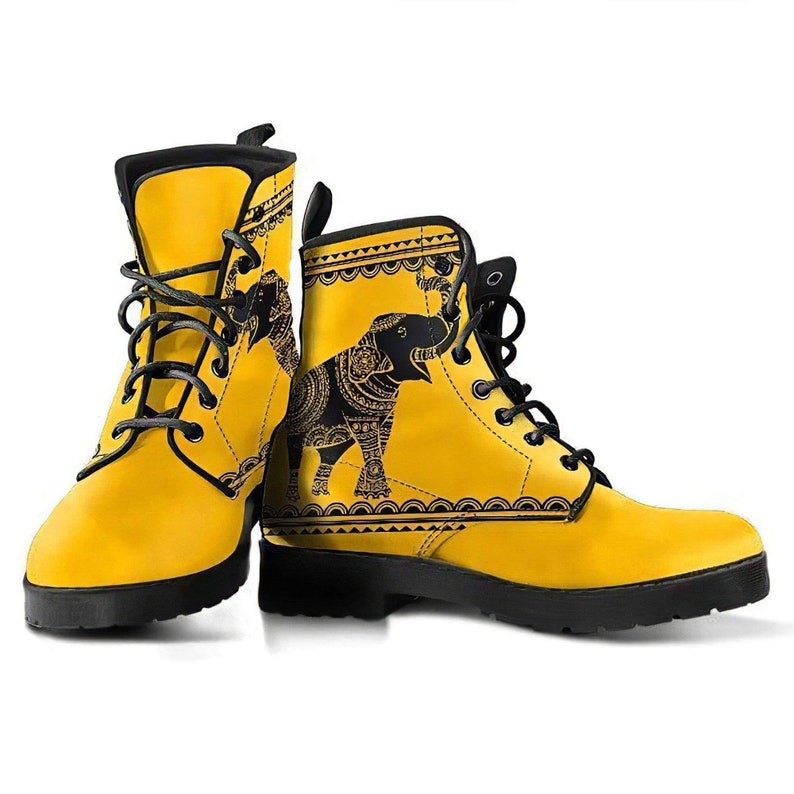 Elephant Boots Womens Leather Boots Vegan Shoes Outdoor Etsy