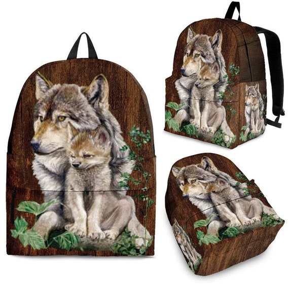 wolf book bag