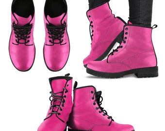 pink army boots
