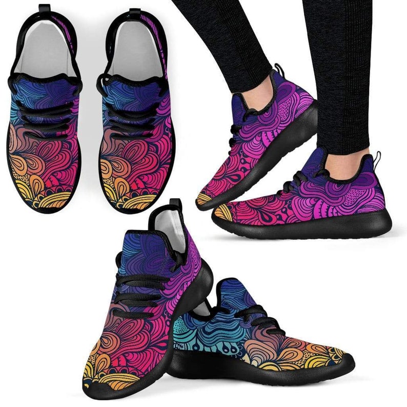 colorful trendy sneakers