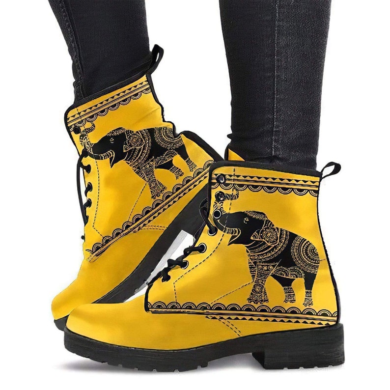 Elephant Boots Womens Leather Boots Vegan Shoes Outdoor Etsy