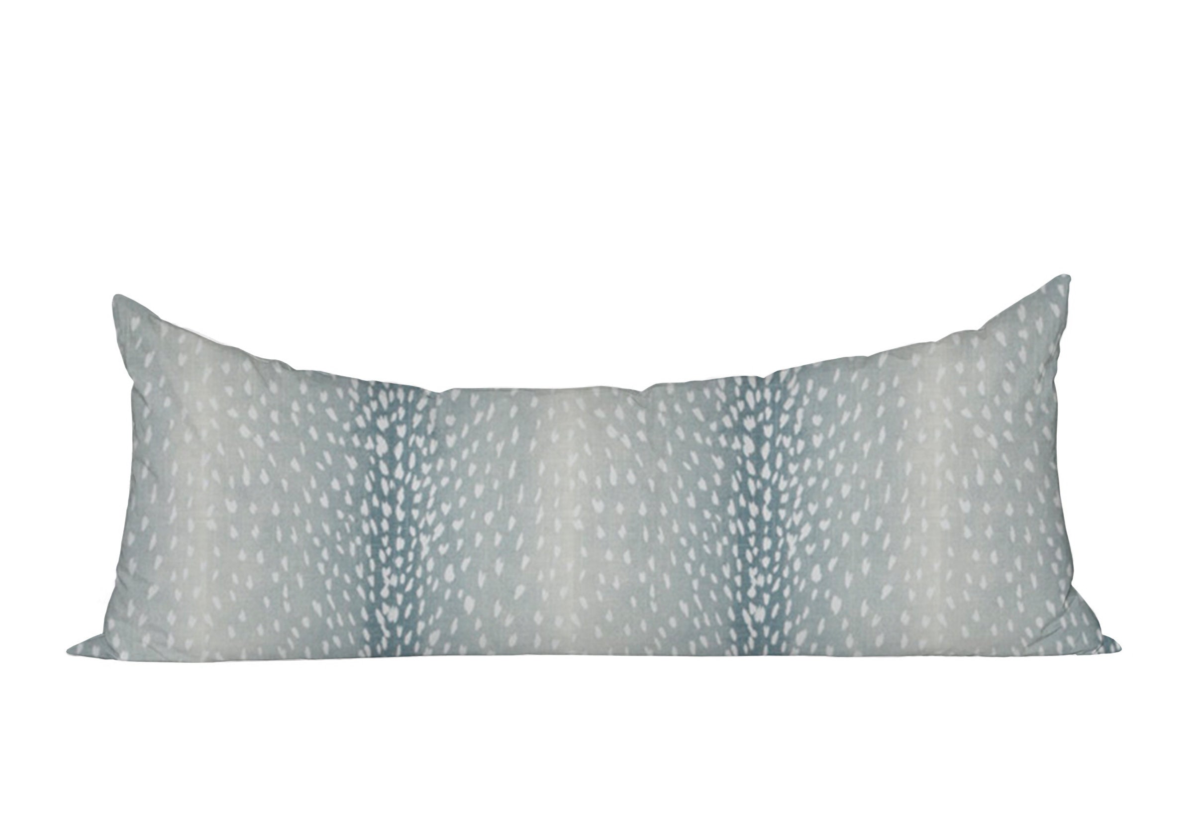 Aqua Blue Antelope Lumbar Pillow Cover Animal Print Etsy