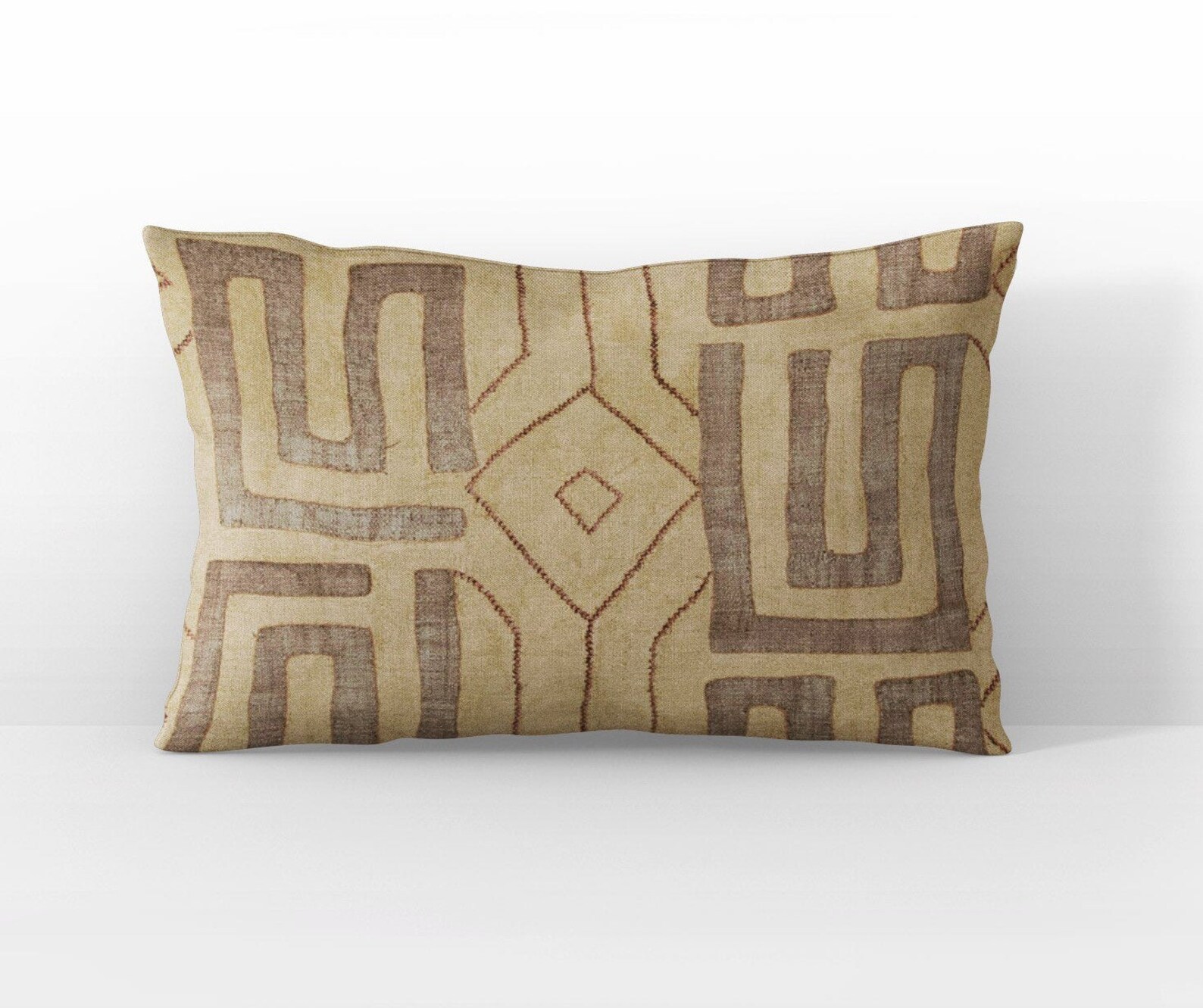 Tribal Lumbar Pillow Cover Bantu Global Tribal Pillow Etsy