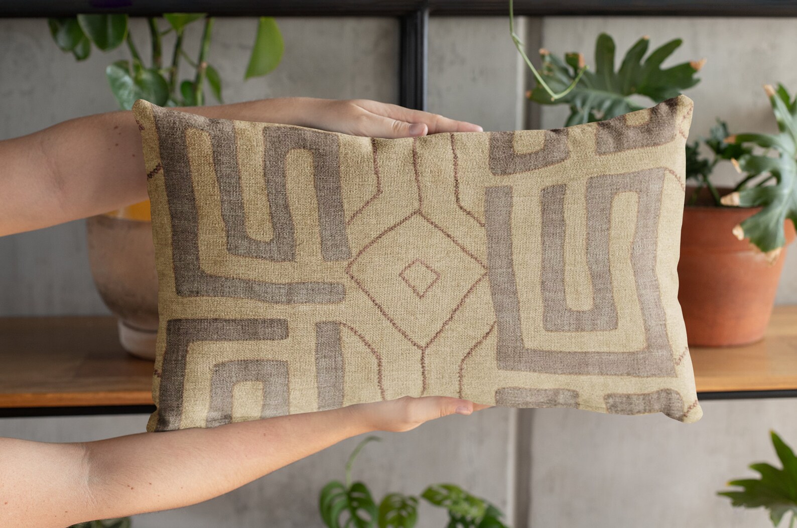 Tribal Lumbar Pillow Cover Bantu Global Tribal Pillow Etsy