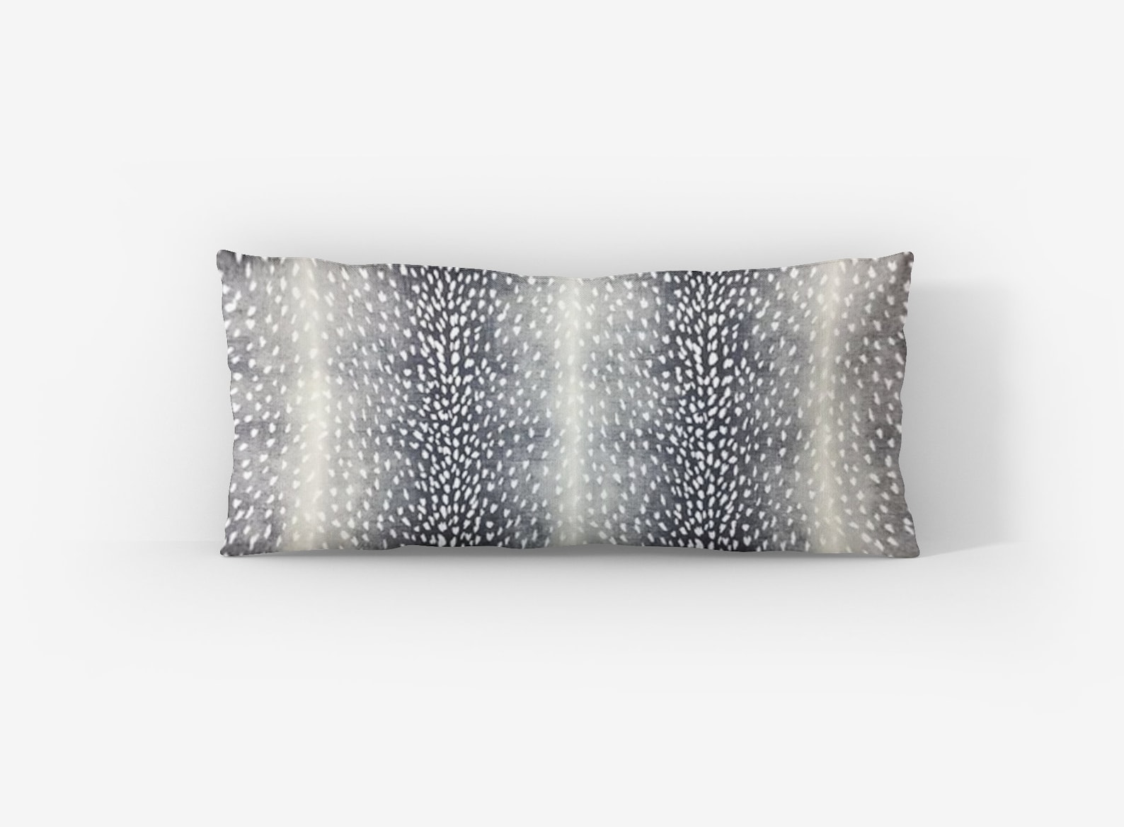 Navy Blue Antelope Lumbar Pillow Cover Animal Print Blue Etsy