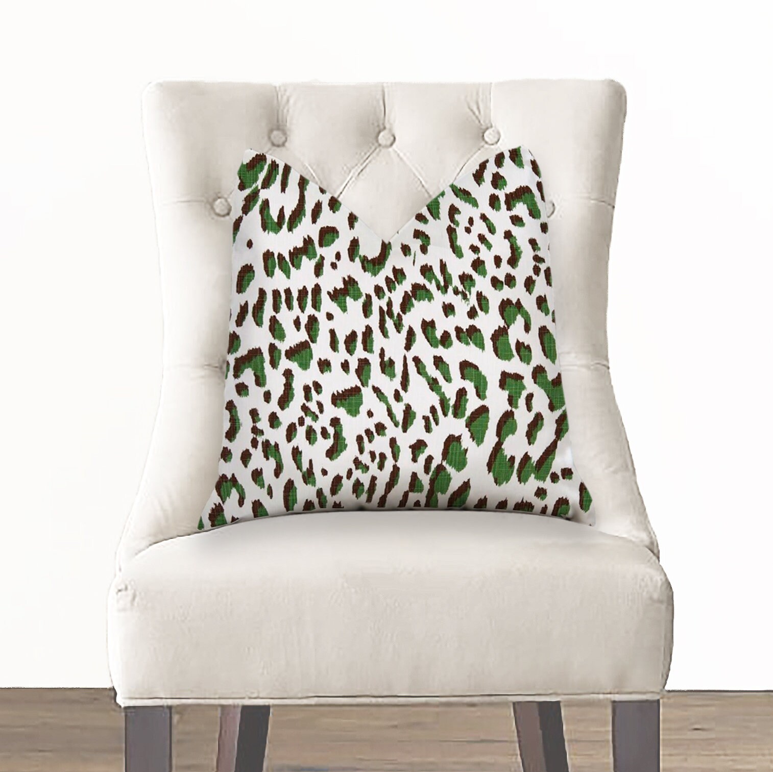 Animal Print Green Pillow Cover Modern Abstract Animal Print Etsy
